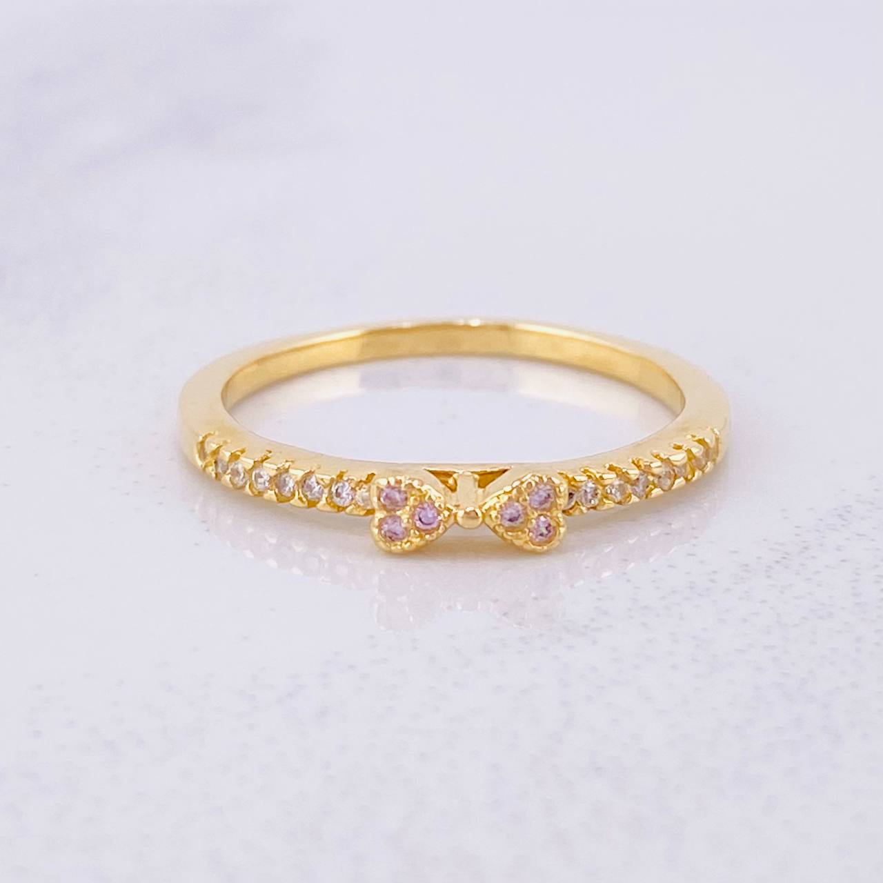 Anillo Moño Deluxe 2.6g / T8 Oro Amarillo 18K