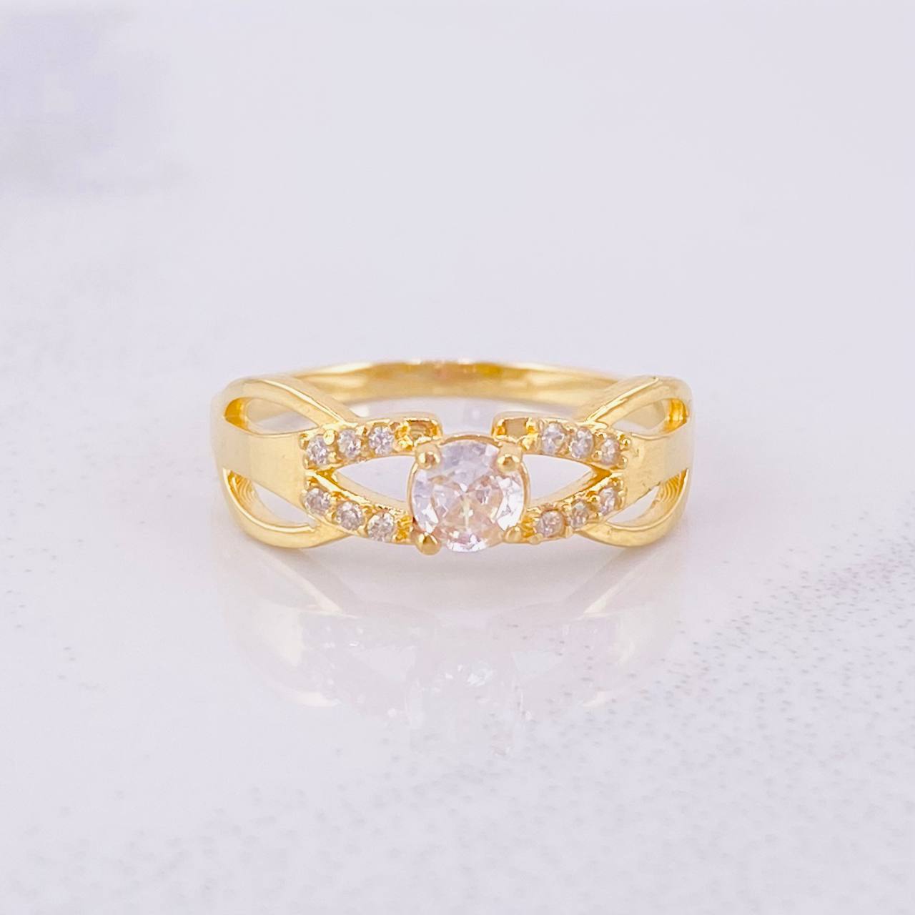 Solitaire Ring Union 2.3g / T6 1/4 Yellow Gold 18K