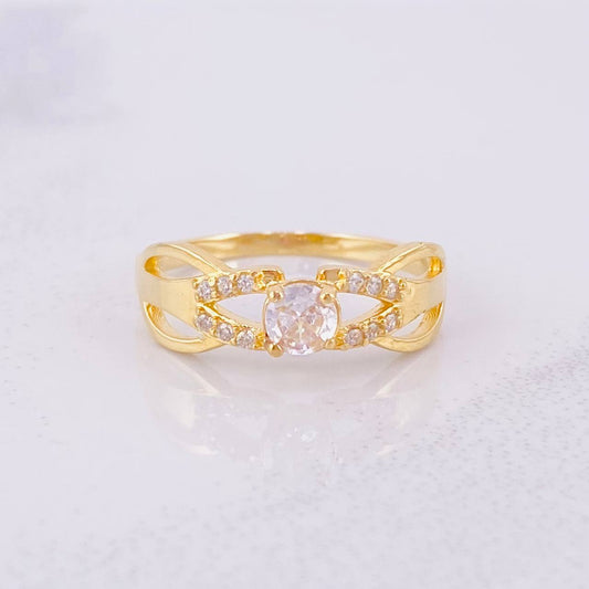 Solitaire Ring Union 2.3g / T6 1/4 Yellow Gold 18K