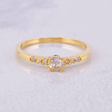 Anillo Solitario Dulzura 2.15g / T7 3/4 Oro Amarillo 18K