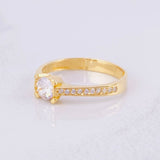 Solitaire Ring 1.95g / T5 3/4 Yellow Gold 18K
