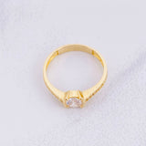 Solitaire Ring 1.95g / T5 3/4 Yellow Gold 18K