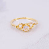Anillo Místico 2.2g / T7 3/4 Oro Amarillo 18K