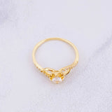 Anillo Místico 2.2g / T7 3/4 Oro Amarillo 18K