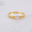 Anillo Piedra de Amor 2.1g / T7 1/4 Oro Amarillo 18K