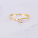 Anillo Solitario 1.15g / T7 3/4 Oro Amarillo 18K