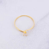 Anillo Solitario 1.15g / T7 3/4 Oro Amarillo 18K