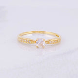 Anillo Solitario 1.55g / T7 3/4 Oro Amarillo 18K