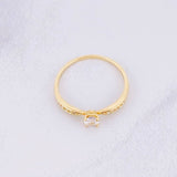 Anillo Solitario Piedra 1.55g / T6 Oro Amarillo 18K