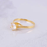Anillo Solitario 1.55g / T6 Oro Amarillo 18K