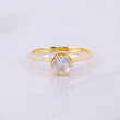 Central Stone Ring 2.25g / T6 Yellow Gold 18K
