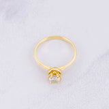Central Stone Ring 2.25g / T6 Yellow Gold 18K