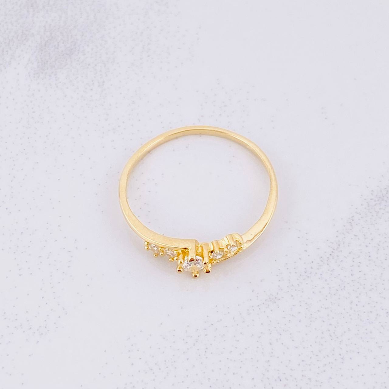 Anillo Trio Deluxe 1.5g / T7 3/4 Oro Amarillo 18K