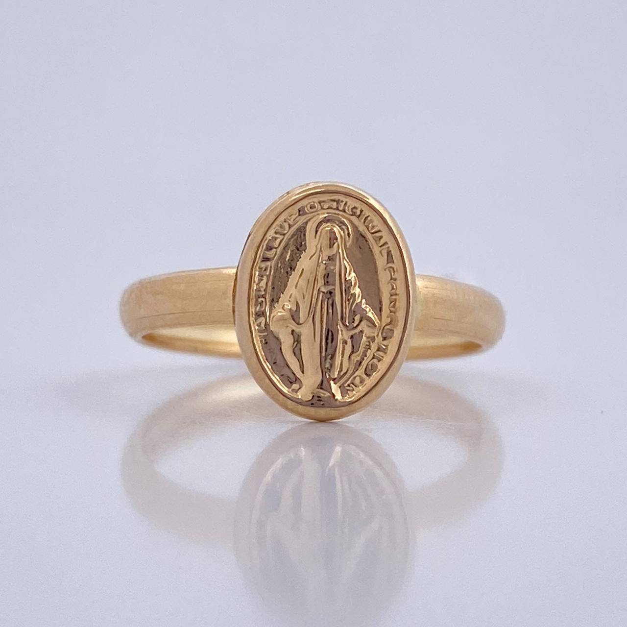 Virgin Miraculous Ring 1.1gr / Size 4 1/4 / 18K Gold &