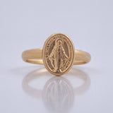 Virgin Miraculous Ring 1.1gr / Size 4 1/4 / 18K Gold &