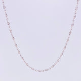 Cadena Morse Diamantada 6.3g / 18 in / 2mm Oro Blanco 18K