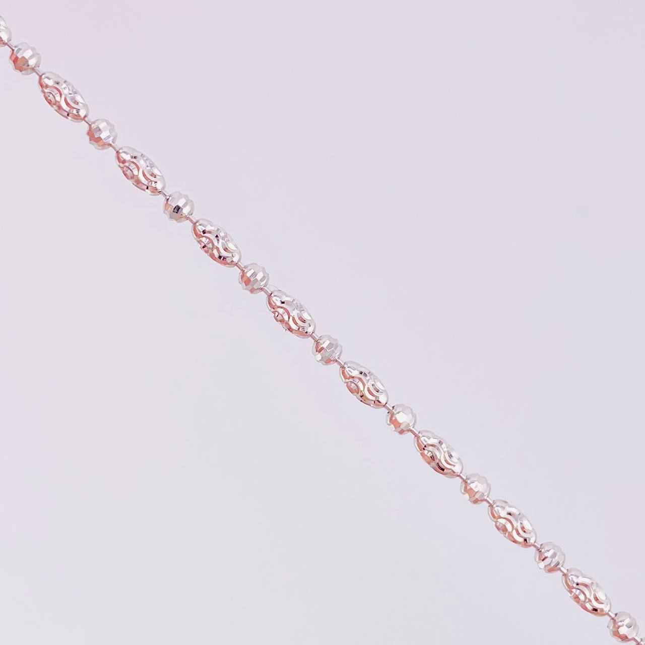 Cadena Morse Diamantada 6.25g / 18 in / 2mm Oro Blanco 18K