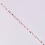 Cadena Morse Diamantada 6.3g / 18 in / 2mm Oro Blanco 18K