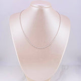 Cadena Morse Diamantada 6.3g / 18 in / 2mm Oro Blanco 18K