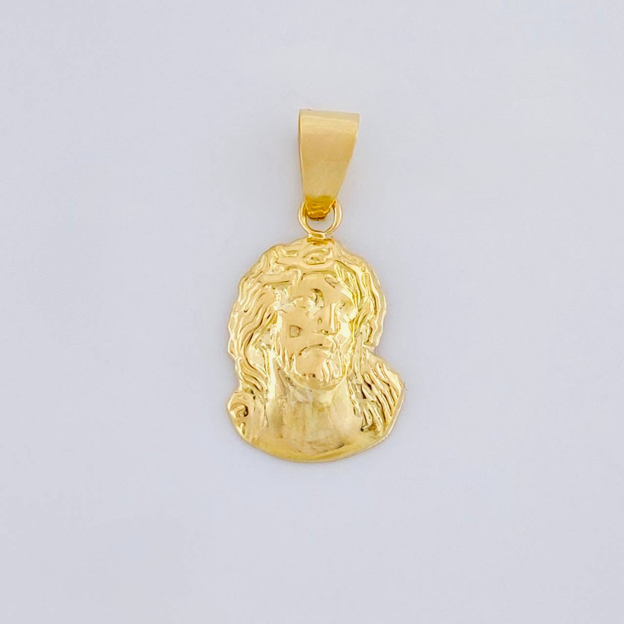 Dije Rostro Cristo 0.85g / 3/4 in Oro Amarillo 18K