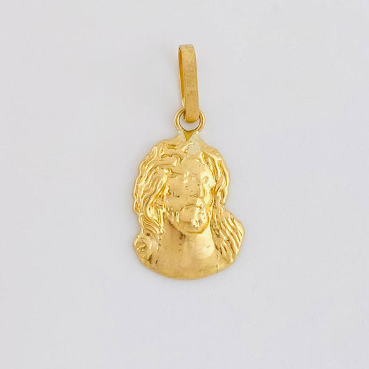 Dije Rostro Cristo 0.8g / 3/4 in Oro Amarillo 18K