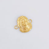 Herraje Rostro Cristo 0.75g / 1/2 in Oro Amarillo 18K