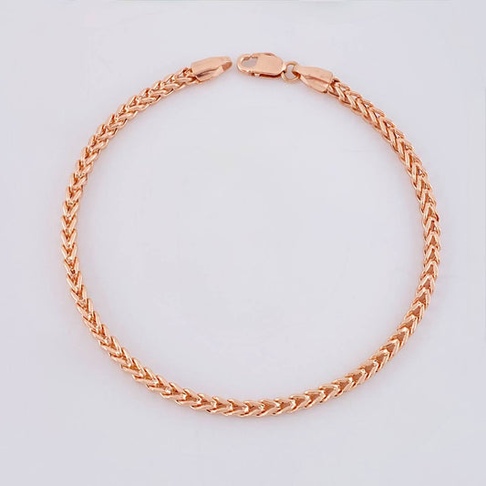 Pulso Franco 5.15g / 8 in / 2.8mm Oro Rosa 18K