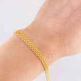 Pulso Chino 6.9g / 19.8cm / 5mm Oro Amarillo 18K