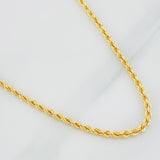Rope Chain 6.15g / 24 in / 2.6mm Yellow Gold 18K