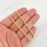 Cadena Lazo 5.2g / 24 in / 2.7mm Oro Amarillo 18K