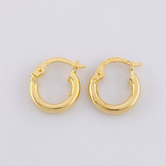 Hoop Earrings Vick 0.9g / 1/2 in Yellow Gold 18K