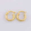 Candongas Vick 0.95g / 1/2 in Oro Amarillo 18K