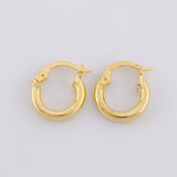 Candongas Vick 0.95g / 1/2 in Oro Amarillo 18K