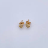 Topos Pajaro 1.1gr / Circones Blancos Oro Amarillo 18K &