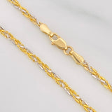 Pulso Morse 2.45g / 18.5cm / 2.32mm Dos Oros Amarillo Blanco 18K