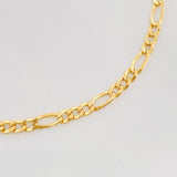 Figaro Bracelet 1.6g / 7 3/4 in / 3.33mm Yellow Gold 18K