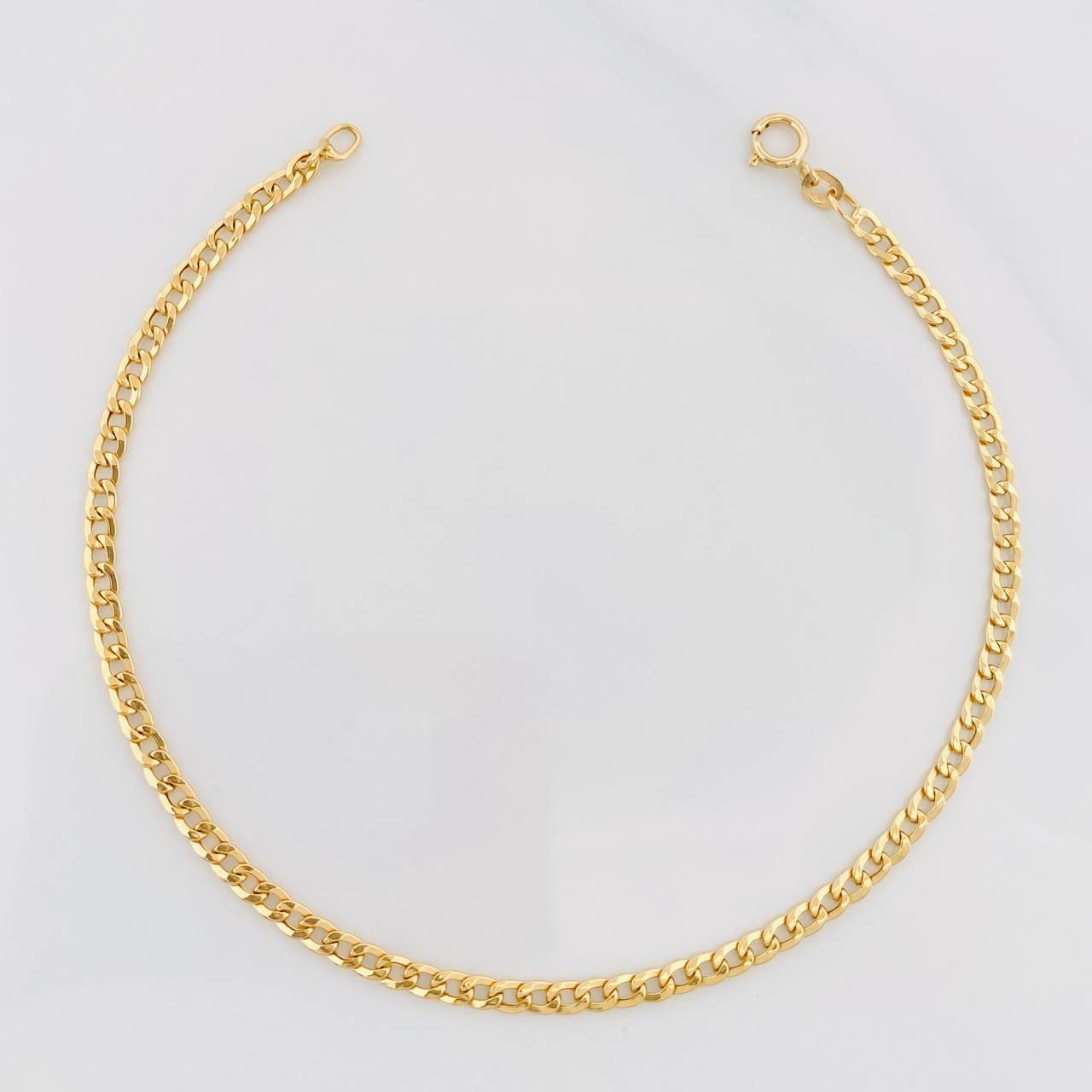 Cuban Links Bracelet 1.05g / 7 1/2 in / 2.5mm Yellow Gold 18K