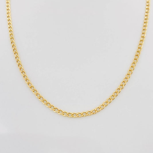 Mini Cuban Chain 1.35g / 20 in / 1.55mm 18K Yellow Gold