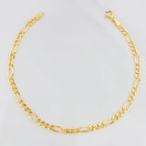 Figaro Bracelet 1.6g / 7 3/4 in / 3.33mm Yellow Gold 18K