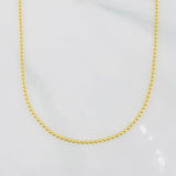 Cadena Militar 3.15g / 50cm / 1.23mm Oro Amarillo 18K
