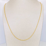 Cadena Militar 3.15g / 50cm / 1.23mm Oro Amarillo 18K