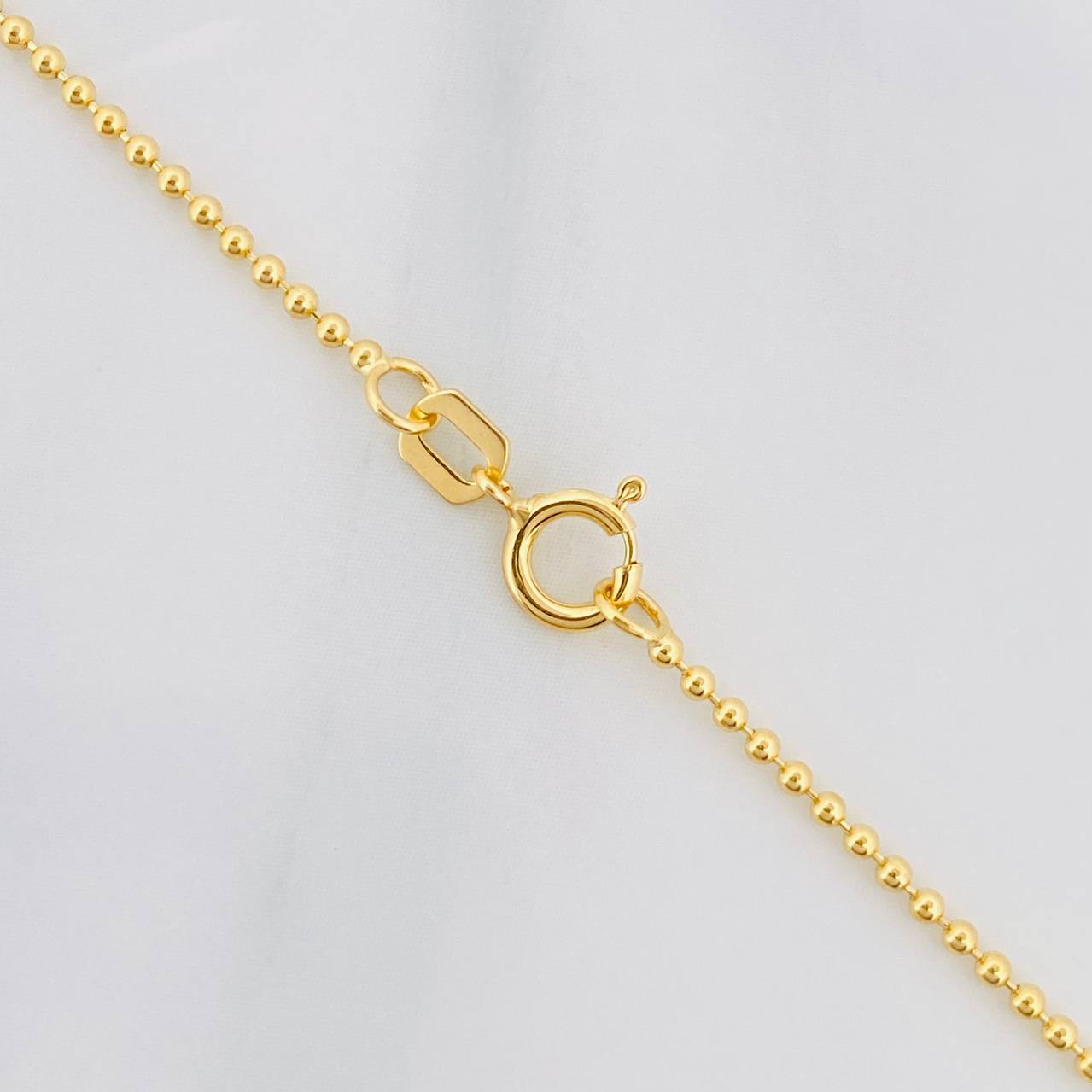 Cadena Militar 3.15g / 50cm / 1.23mm Oro Amarillo 18K