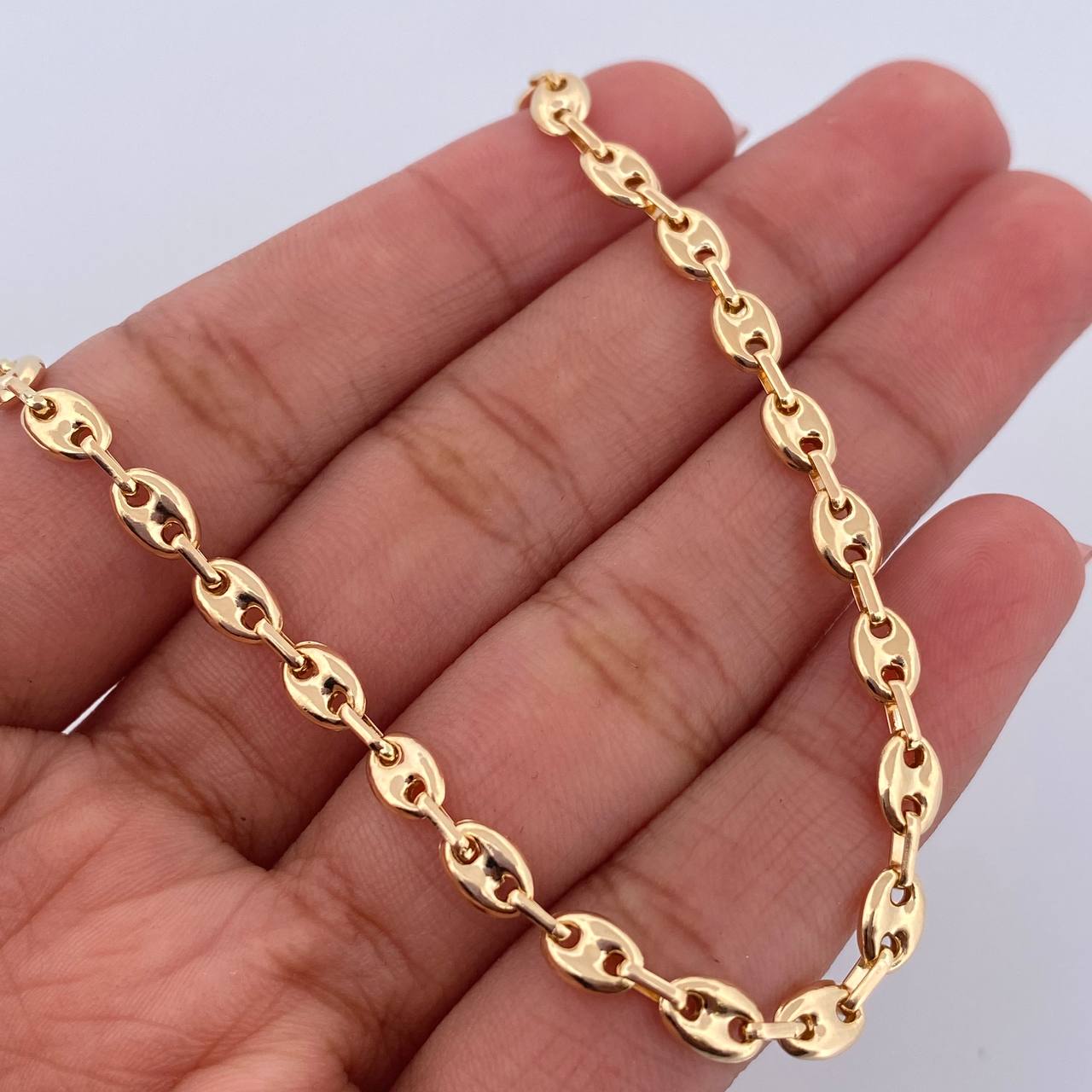 Tobillera GC 3.15gr / 25.4cm / 3.5mm Oro Amarillo 18K $