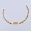 Bracelet Baby GC 1.95gr / 15cm / 3.3mm Curved Rectangular Plate 18K Yellow Gold &
