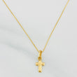 Set Venetian Chain + Christ Cross Pendant / 1.6g / 20 in Yellow Gold 18K