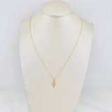 Set Venetian Chain + Christ Cross Pendant / 1.6g / 20 in Yellow Gold 18K