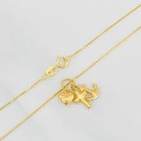 Set Venetian Chain + Three Graces Pendant / 1.75g / 20 in Yellow Gold 18K