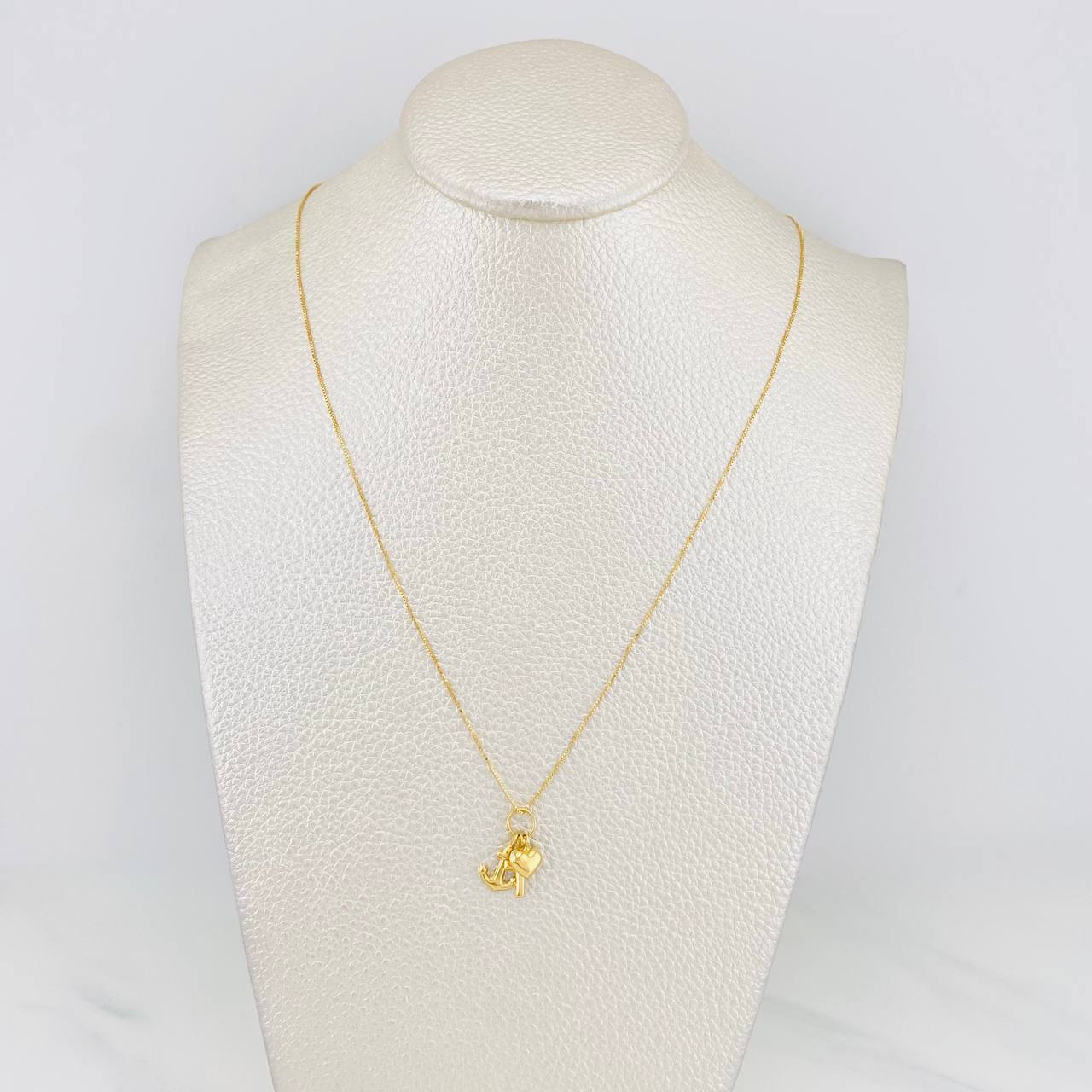 Set Venetian Chain + Three Graces Pendant / 1.75g / 20 in Yellow Gold 18K