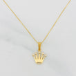 Venetian Chain Set + Crown Pendant / 2.2g / 20 in Yellow Gold 18K