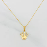 Venetian Chain Set + Crown Pendant / 2.2g / 20 in Yellow Gold 18K